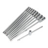 Llave t con vasos intercambiables, 8-19 mm, juego 10 piezas