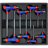 Llaves torx mango en t, t10 - t50, juego 8 piezas, serie modular