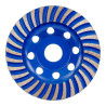 Muela copa diamantada hilera dientes turbo ø115 x 22,2 mm