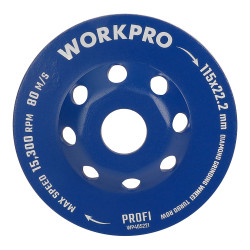 Muela copa diamantada, turbo, profi, ø115 x 22,2 mm