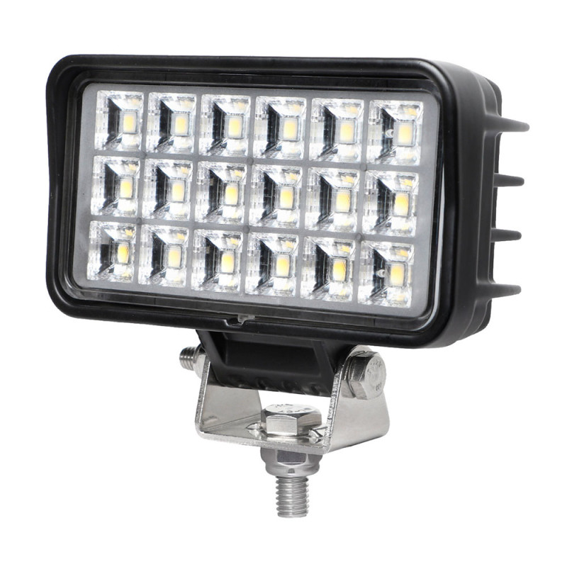 Faro de trabajo rectangular 18 leds 1500 lm 9 - 32 v ip67