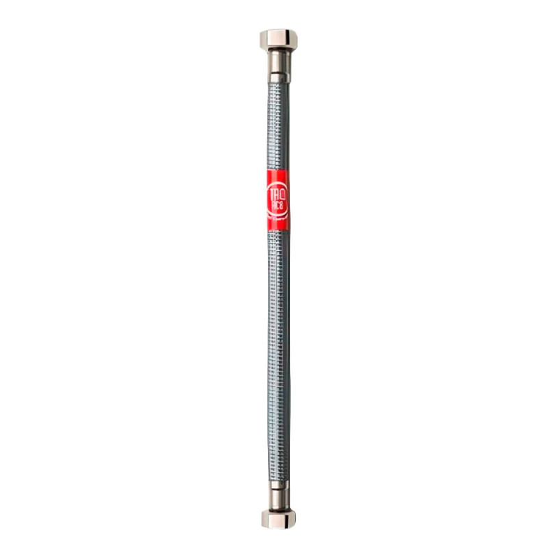 Latiguillo flexible inoxidable h-h ½ pulg, 30 cm