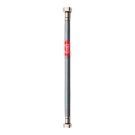 Latiguillo flexible inoxidable h-h ½ pulg, 50 cm