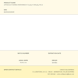 Latiguillo flexible inoxidable h ½ pulg-h 3/8 pulg, 40 cm