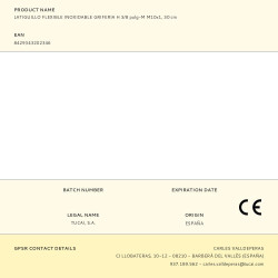 Latiguillo flexible inoxidable griferia h 3/8 pulg - m 10 x 1, 30 cm