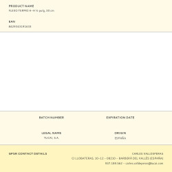 Flexo termo h-h ½ pulg, 30 cm