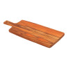 Tabla para cortar y servir con mango, 37,5 x 19,5 x 1,8 cm