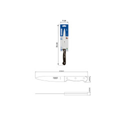 Cuchillo polywood castaño para cocina 15 cm