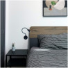 Aplique led classic, 3 w, 4000 k, 450 lm, negro, 35 x 6,3 cm