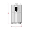Foco 1 elemento sahara arenado, gu10, 10w (bombilla no incluida), blanco, ø6 x 14 cm