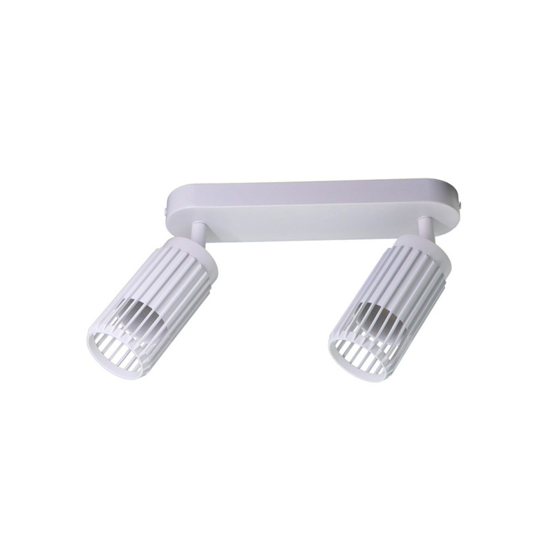Foco 2 elementos sahara arenado, gu10, 10 w (bombillas no incluidas), blanco, 30 x 6 x 21 cm