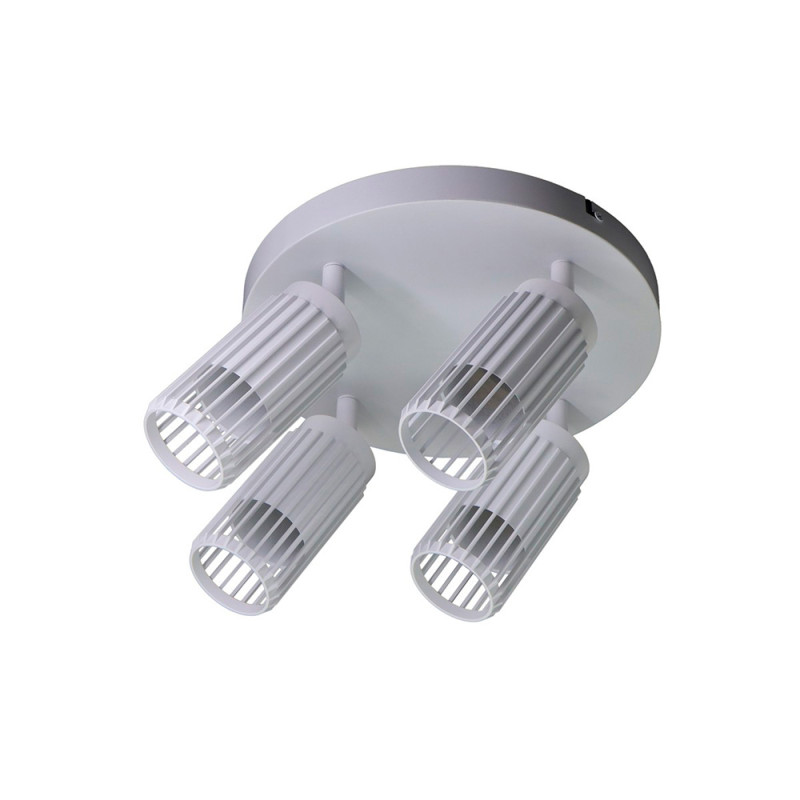 Foco 4 elementos, sahara arenado, gu10, 10 w, (bombillas no incluidas), blanco, 23 x 6 x 20 cm