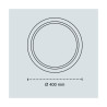 Plafón led circular, charly, 46 w, 3cct, 5060 lm, blanco, ø40 x 7 cm