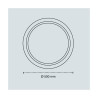 Plafón led circular, charly, 72 w, 3cct, 7290 lm, blanco, ø50 x 7 cm