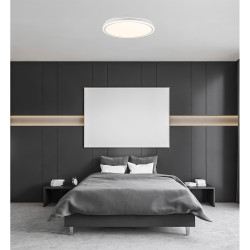 Plafón led circular, targes, 72 w, 3cct, 7290 lm, blanco, ø50 x 6,5 cm