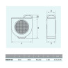 Extractor centrífugo de cocina, chef 50, 106 w