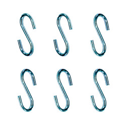 Gancho en forma de s cg23 3,5 x 35 mm, zincado, blister 6 uds