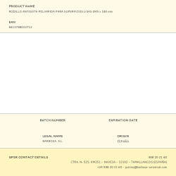 Rodillo poliamida antigoteo para superficies lisas ø45 x 180 mm