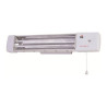 Estufa de cuarzo 1502-c, para colgar, 2 barras, 1200 w, blanco, 57 x 10 x 11 cm