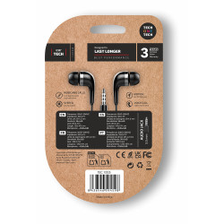 Auriculares eartech con conector mini-jack negros