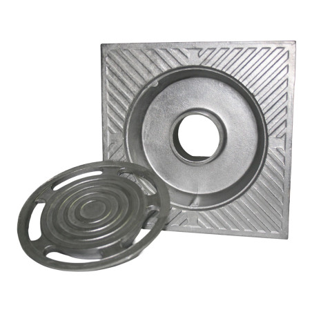Sumidero de patio de aluminio 30 x 30 cm