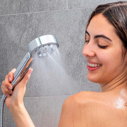 Mango de ducha doble con dispensador 3 en 1 xawara