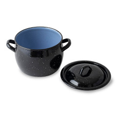 Olla abombada con tapa, ø16 cm