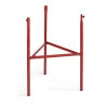 Trípode para quemador recubierto con pintura roja anticalórica, 75 cm