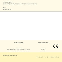 Buscador de líneas, tuberías, cortes, fusibles y circuitos