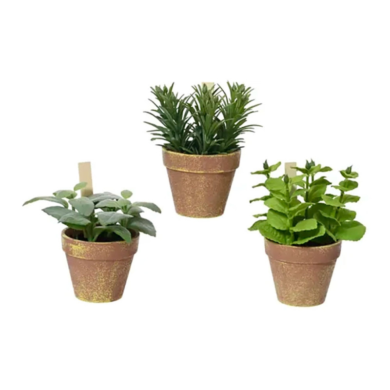 Planta artificial de plástico, modelos variados
