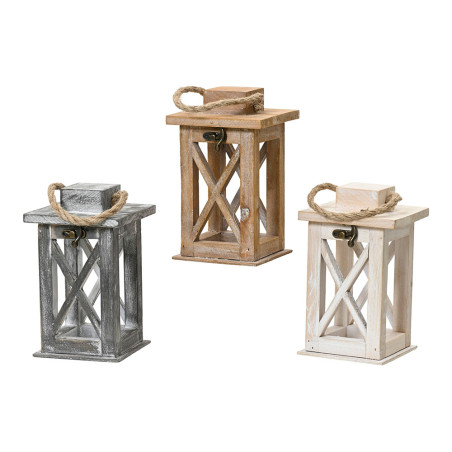 Farolillo de madera de abeto, colores surtidos