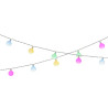 Guirnalda solar recargable, 30 leds, luz multicolor , ip44, 2,9 m