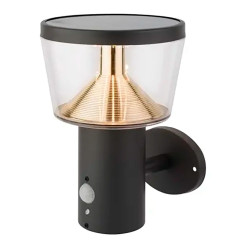 Aplique solar con sensor de movimiento luz fija 40 leds, 600 im