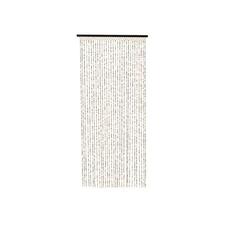 Cortina de bambú color marrón, dimensiones 90 x 200 cm