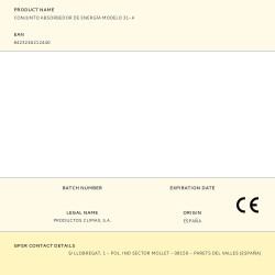 Conjunto absorbedor de energía modelo 31-a