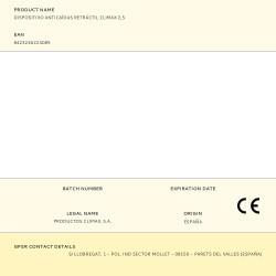 Dispositivo anticaídas retráctil con absorbedor de energía incluido, climax 2,5