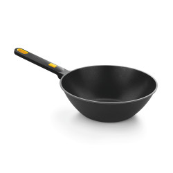 Wok aluminio fundido con antiadherente tricapa, daily pro, ø28 cm