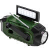 Radio emergencia multifunción solar/dinamo/usb 4000 mah cr1919, verde, 181 x 72 x 82 mm