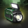 Radio emergencia multifunción solar/dinamo/usb 4000 mah cr1919, verde, 181 x 72 x 82 mm