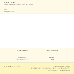Crimpadora punteras electricas, prensado cuadrado 175 mm, 0,25 - 10,00 mm²