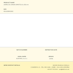 Sierra de corona bimetálica, ø26 mm