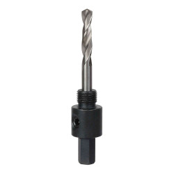Mandril para sierras de corona bimetálica de 14 a 30 mm, vástago hexagonal de 9,5 mm 3/8 pulg
