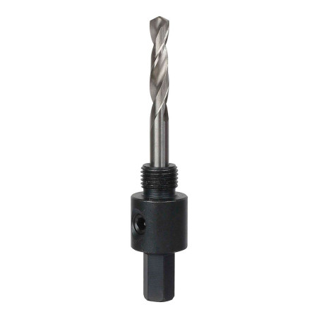 Mandril para sierras de corona bimetálica de 14 a 30 mm, vástago hexagonal de 9,5 mm 3/8 pulg