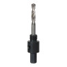 Mandril para sierras de corona bimetálica de 14 a 30 mm, vástago hexagonal de 9,5 mm 3/8 pulg