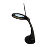 Flexo led lupa 3x 12x, 4 w 300 lm 6500k, negro, 190 x 380 mm
