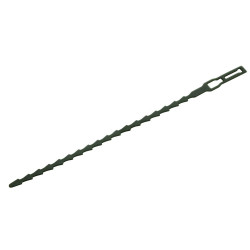 Ataduras reutilizables y ajustables, color verde, 17 cm, 40 uds