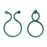 Clips pvc para entutorar pequeños árboles, 4 x 2,7 cm blíster 20 uds