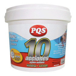 Cloro 10 acciones bicapa, tabletas de 250 g, bote 5 kg