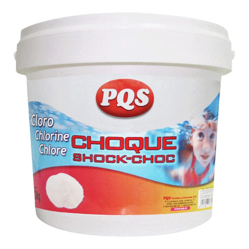 Cloro de choque granulado, bote 5 kg