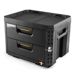 Caja de herramientas de 2 cajones con cierre, stacktech, 53 x 40,5 x 39,5 cm